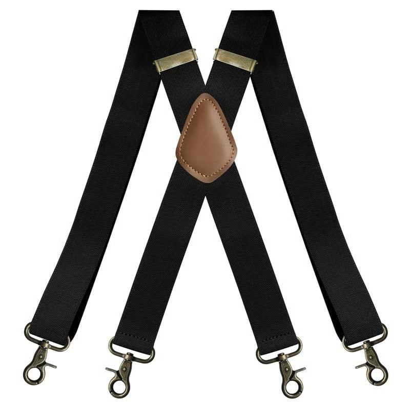 📏 Adjustable Work Suspenders | Classic X-Back Support