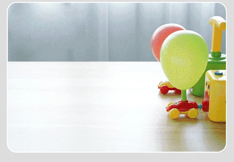 Balloon-Powered Car Launcher Set