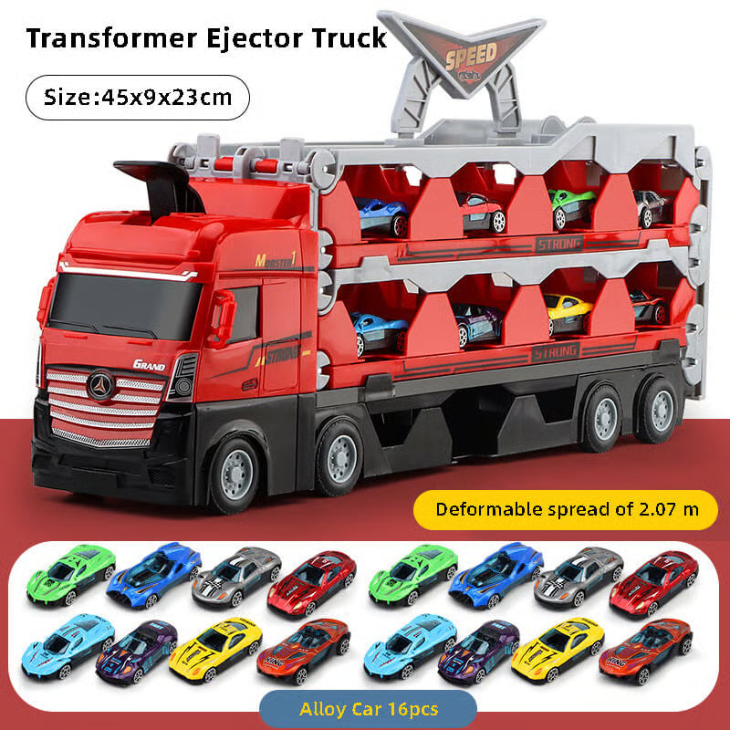 Mega Hauler Truck Ejection Race Track