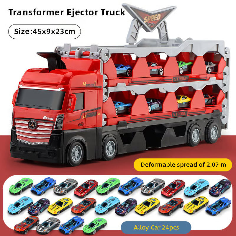 Mega Hauler Truck Ejection Race Track