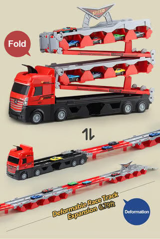 Mega Hauler Truck Ejection Race Track