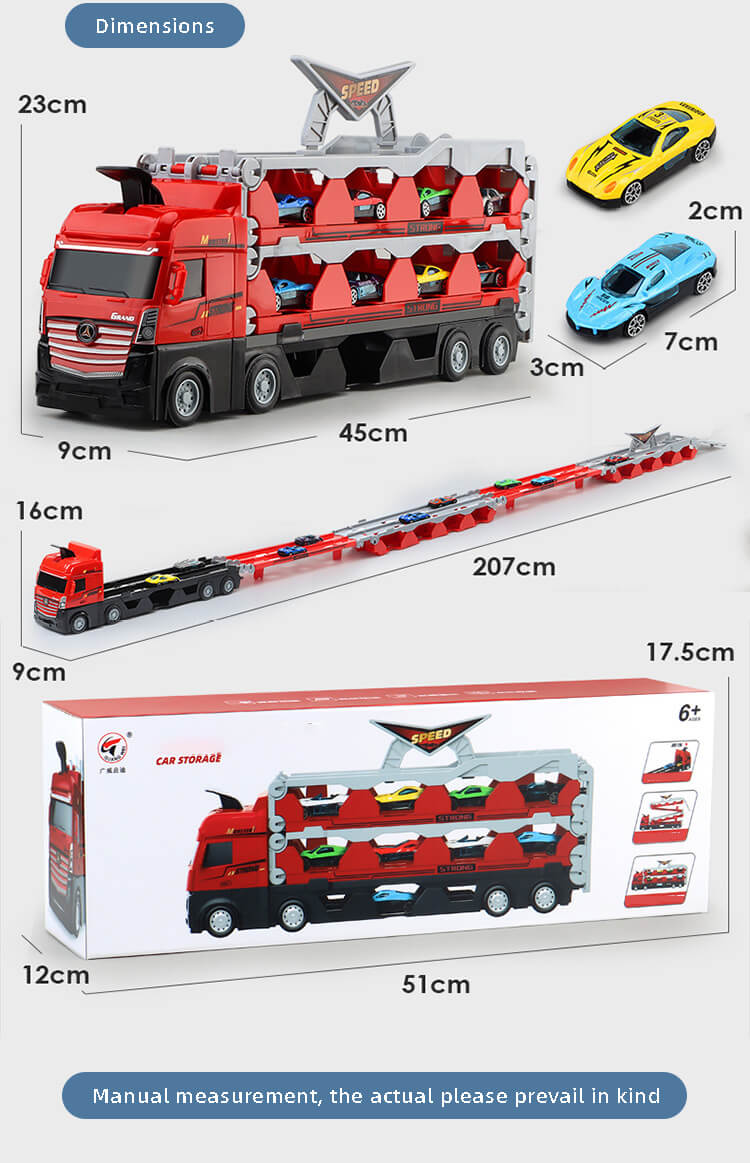 Mega Hauler Truck Ejection Race Track