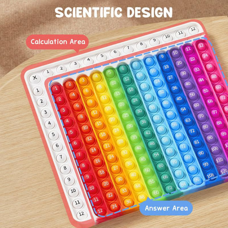 Math Flash Cards Pop Fidget Learning Set